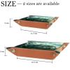 Microfiber Leather Dice Trays Holder for Dice Games Like RPG DND, Cloud Earth Dice Holder Storage Box Portable Folding Rolling Dice Tray, 16x16cm view 4
