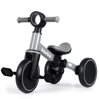 BAUTIA Tricycle for Toddlers 1-3, 4 in 1 Baby Balance Bike 1 2 Year Old Boy Girl Gift, Kids Bicycle Toy with Removable Pedals