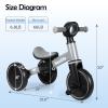 BAUTIA Tricycle for Toddlers 1-3, 4 in 1 Baby Balance Bike 1 2 Year Old Boy Girl Gift, Kids Bicycle Toy with Removable Pedals view 2