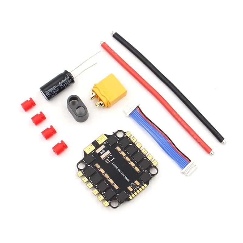 60A 2~6S Lipo 4in1 ESC Speed Controller Support BLHeli-S/ DSHOT600 for RC FPV Racing Drones (1PC 60A 4in 1 ESC)
