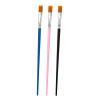 Flat Paint Brush, Long Handle Artist Brush Kids Paint Brushes Nylon Paint Brushes Acrylic Paint Brushes Paint Brushes for Acrylic Painting(makalong pink) view 3