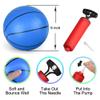 Dilabnba 6 inches Mini Basketball Toy Set for Kids (Deflated/Pump Included) Over The Door Mini Hoop Basketball Replacements for Kids Teenagers for Pool, Indoors, Outdoors (Blue) view 2