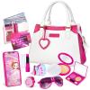 Shemira Play Purse for Little Girls, Princess Pretend Toys for Kids 3 4 5 6 7 8 Years Old, Christmas & Birthday Gift for Girls Age 3-5 4-6 6-8, Toddler Purse with Accessories, Kids Toy Purse, White view 1
