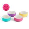 Elk and Friends Kids Porcelain Bowls with Silicone Suction Sleeve | Kids/Toddler/Baby Feeding | Microwave & Dishwasher Safe | Non slip | Cereal/Soup/Snack Dishes & Dinnerware view 1