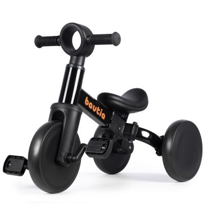 BAUTIA Tricycle for Toddlers 1-3, 4 in 1 Baby Balance Bike 1 2 Year Old Boy Girl Birthday Gift, Kids Bicycle Outdoor Toy with Removable Pedals