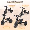 BAUTIA Tricycle for Toddlers 1-3, 4 in 1 Baby Balance Bike 1 2 Year Old Boy Girl Birthday Gift, Kids Bicycle Outdoor Toy with Removable Pedals view 4