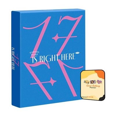 Dreamus BEST ALBUM '17 IS RIGHT HERE' SEVENTEEN Album [DEAR Random Ver]+Pre Order Benefits+BolsVos K-POP Inspired Freebies