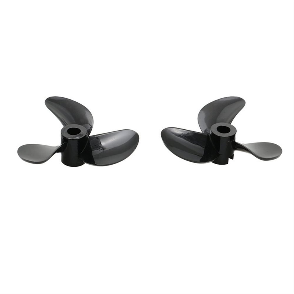 1Pair Tri-Blades PC Resin Propellers for RC Model Carp Bait Boat - CW/CCW Screw, Dia 28/32/36/40/44/48mm Spare Parts (Size : 1pair 28x4mm)