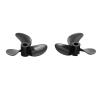 1Pair Tri-Blades PC Resin Propellers for RC Model Carp Bait Boat - CW/CCW Screw, Dia 28/32/36/40/44/48mm Spare Parts (Size : 1pair 28x4mm) view 1