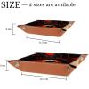 Microfiber Leather Dice Trays Holder for Dice Games Like RPG DND, Halloween Eyeball Z Dice Holder Storage Box Portable Folding Rolling Dice Tray, 16x16cm view 4