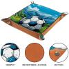 136 Microfiber Leather Dice Trays Folding for RPG DND Table Games, Leather Dice Holder Storage Box Portable Folding Rolling Dice Tray, 20.5x20.5cm view 3