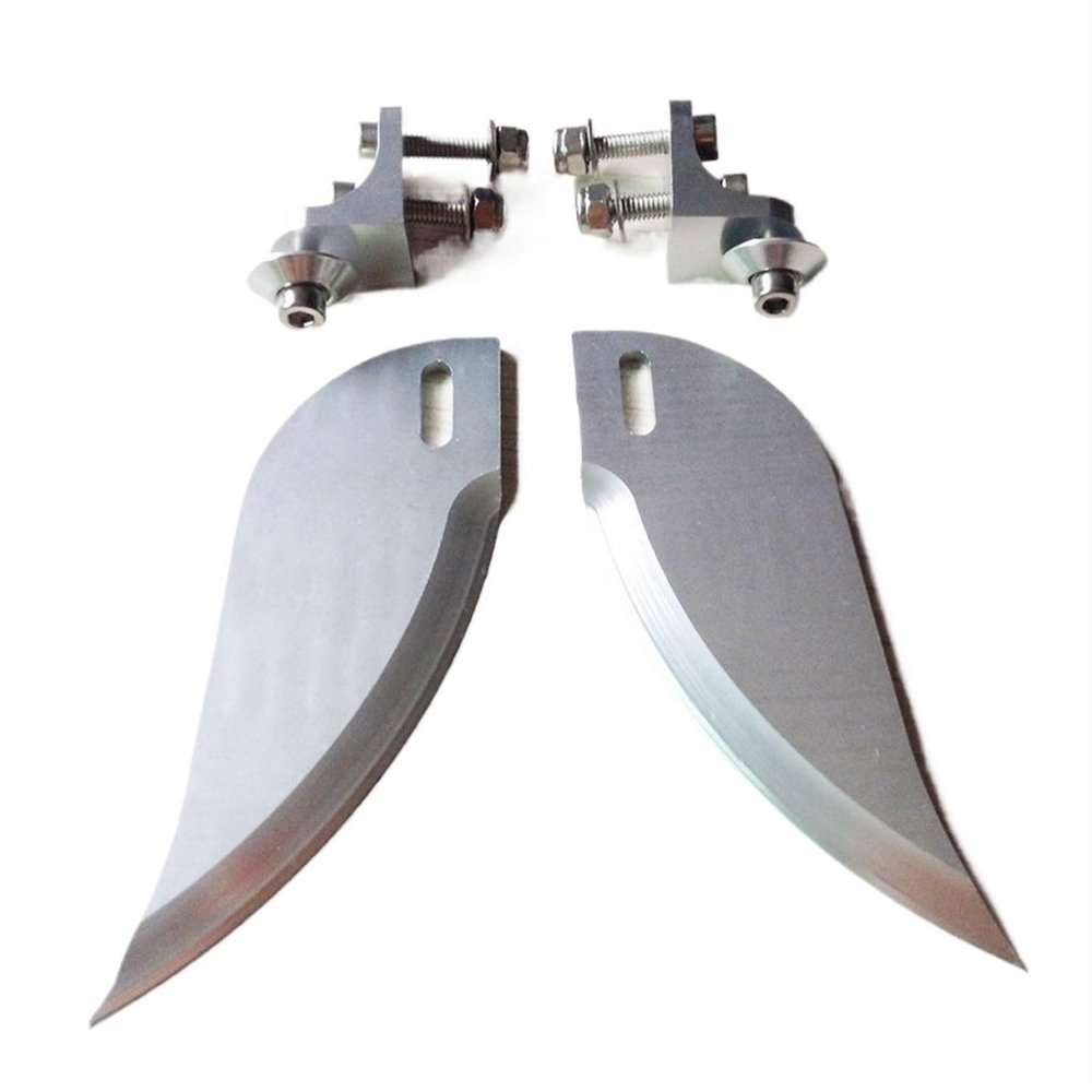 RC Boat Accessory Aluminum Alloy 92mm Professional Water Knife for Gasoline Boat Professional Water Knife for O-Boat Turning Auxiliary Water Knife