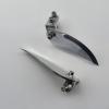 RC Boat Accessory Aluminum Alloy 92mm Professional Water Knife for Gasoline Boat Professional Water Knife for O-Boat Turning Auxiliary Water Knife view 2