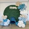 140Pcs Dusty Baby Blue Balloon Arch Garland Kit,Slate Fog Baby Blue 5/10/12/18 Inch Balloons for Men Boy Baby Shower Bridal Shower Birthday Party Decorations view 3