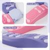 8Pcs Stepping Stones for Kids Balance Beam Toddler Non-Slip Plastic Balance Stepping Stones Sensory Toys for Toddlers, Indoor or Outdoor Play, for Age 3-5 Years, Pinkish Purple view 3