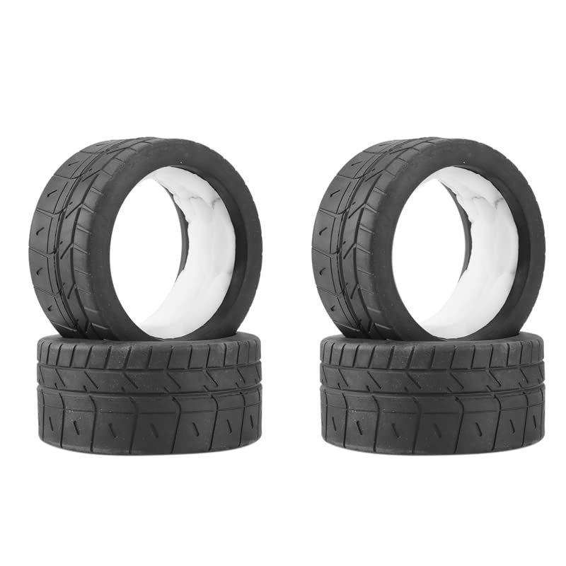 VERBANA 4Pcs for ZD-Racing EX-07 EX07 1/7 RC Car Rubber Tire with Foam Insert Kit Replacement for ZD-Racing EX-07 EX07 1/7 RC Car Upgrade Accessories Parts