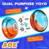 AOE Professional Yoyo for Kids 8-12 or Above, Responsive Yo yo with Deep Finger Holes, Dual Function Trick Yo-yo for Adults, with Unresponsive Bearing, 10 Strings, Case view 4