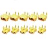 10PCS/5Pairs Amass XT30PW Male Female Connector PCB Board 2mm Banana Golden Head Right Angle Horizontal Connector for RC Model (5pairs XT30PW) view 1