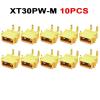 10PCS/5Pairs Amass XT30PW Male Female Connector PCB Board 2mm Banana Golden Head Right Angle Horizontal Connector for RC Model (5pairs XT30PW) view 2