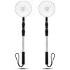 2PCS Beach Sand Sifter, 16.5 to 35.8inch Adjustable Telescoping Beach Shovel, Stainless Steel Sand Scoop, Seashell Hunting Rocks Sifting Tool for Kids Girls Boys Picking up Shells Beachcombing view 1