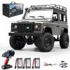 Hylukon MN99S RC Rock Crawler, 1:12 Scale D90 Land Rover Defender 4WD Off-Road RC Truck with 3PCS 1200Mah Batteries, Upgraded 280 Motor 4-Link Suspension view 1