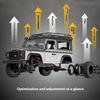 Hylukon MN99S RC Rock Crawler, 1:12 Scale D90 Land Rover Defender 4WD Off-Road RC Truck with 3PCS 1200Mah Batteries, Upgraded 280 Motor 4-Link Suspension view 4