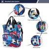 SPRIPORT Balls Football Sport Soccer Diaper Bag Backpack for Baby Boys Girls Multifunction Travel Tote with Stroller Straps & Bottle Storage Baby Diaper Bag for Traveling Shopping Hiking Moms Dads view 3