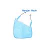 2 Pack Portable Side Sling Stroller Cargo Net ,Non-Slip and Adjustable Straps Storage Mesh Bag ,Food Storage , Storage Bag for Baby Stroller Cargo Mesh Bag Storage Universal Stroller Organizer (Blue) view 3