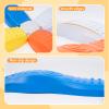 8Pcs Stepping Stones for Kids Balance Beam Toddler Non-Slip Plastic Balance Stepping Stones Sensory Toys for Toddlers, Indoor or Outdoor Play, for Age 3-5 Years, Orange Blue view 3