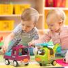 PANITU Baby Toys Push Cars for 1 2 3 Year Old 2 Pack Friction Powered Airplane Fire Trucks for Toddlers 1-3 Lights and Musical Toys for 1 Year Old First Birthday Gifts for Toddler view 3