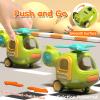 PANITU Baby Toys Push Cars for 1 2 3 Year Old 2 Pack Friction Powered Airplane Fire Trucks for Toddlers 1-3 Lights and Musical Toys for 1 Year Old First Birthday Gifts for Toddler view 4