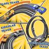 Slot Car Race Track Sets with 4 Slot Cars, Electric Race Car Track Include Slope Circular Overpass Track, Dual Racing Game Featuring Flash Bridge and Pendulum, Gifts Toys for Boys Kids Age 6 7 8-12 view 4