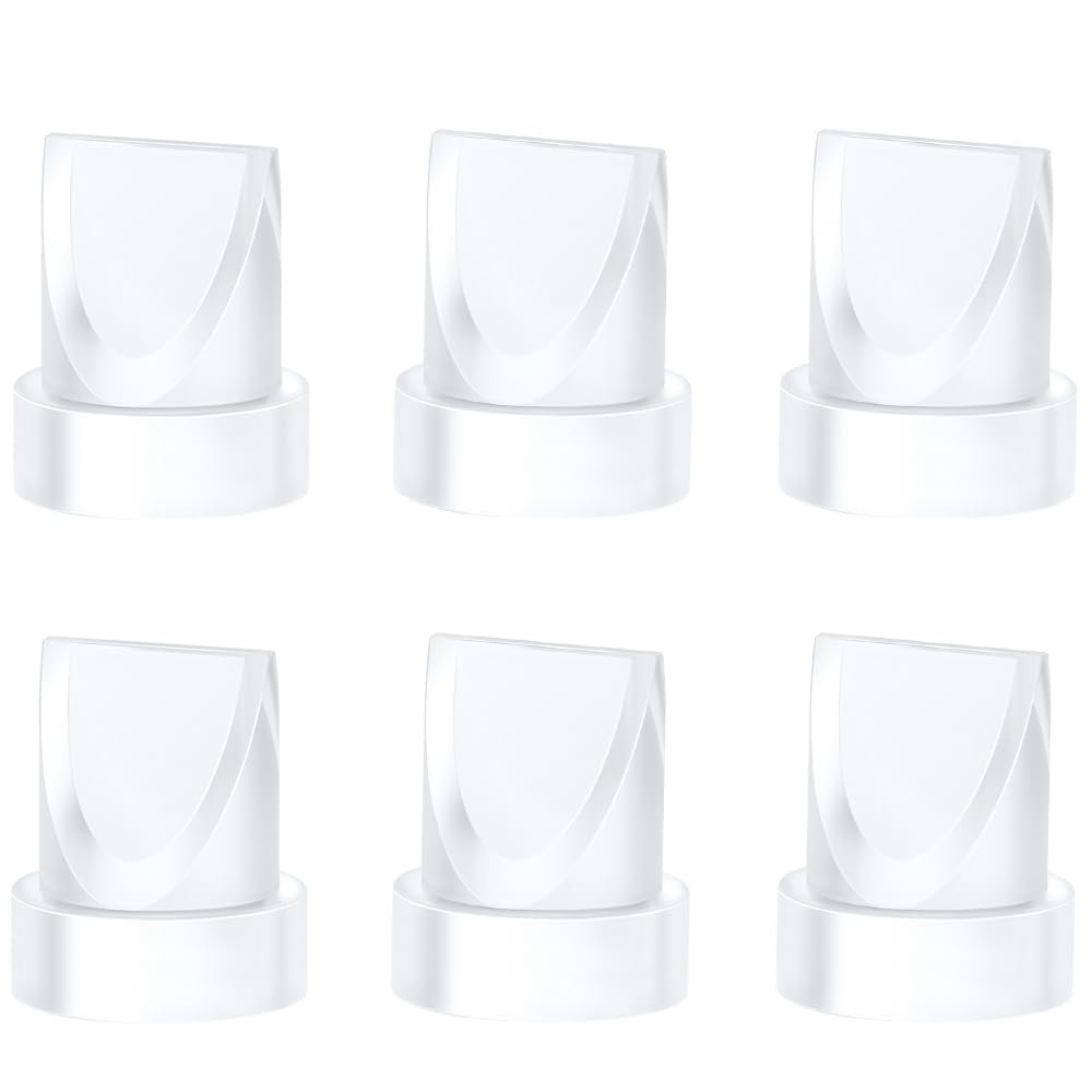 6PCS Duckbill Valves Compatible with Momcozy M5/M6 Wearable Breast Pump, Replacement Pump Parts Accessories Compatible for V2 Pro/V1 Pro Hands Free Breast Pump Parts, Not Original Mom Cozy Accessories