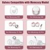 6PCS Duckbill Valves Compatible with Momcozy M5/M6 Wearable Breast Pump, Replacement Pump Parts Accessories Compatible for V2 Pro/V1 Pro Hands Free Breast Pump Parts, Not Original Mom Cozy Accessories view 3