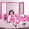 Ecore Fun American 18 Inch Doll Clothes and Accessories Suitcase Set with Doll Backpack Outfits Hair Clips & Accessories 18 Inch Dolls Girl Gifts view 3