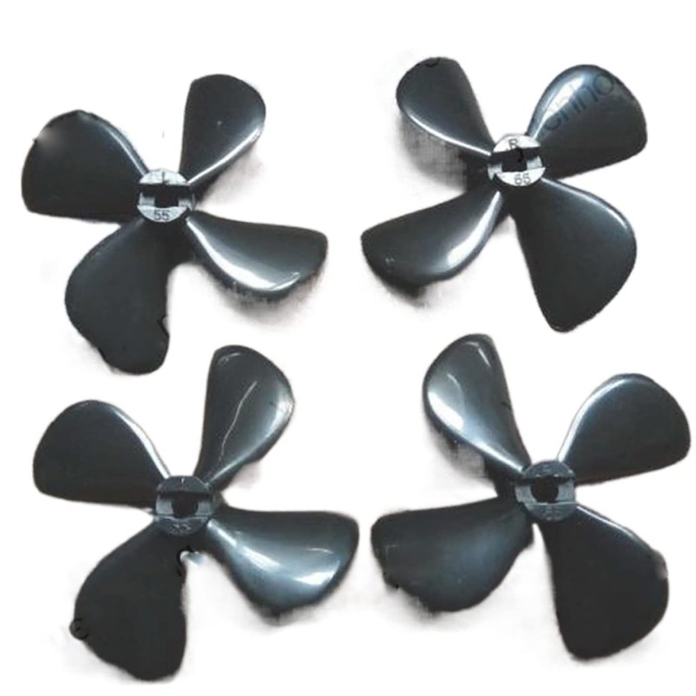 15Pairs 55MM Diameter Four-Blade CW CCW Propellers - 4MM Aperture - RC DIY Simulation/Nest/Tug Ship Model Accessories