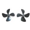 15Pairs 55MM Diameter Four-Blade CW CCW Propellers - 4MM Aperture - RC DIY Simulation/Nest/Tug Ship Model Accessories view 3