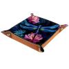 Microfiber Leather Dice Trays Holder for Dice Games Like RPG DND, Fancy Dragonflies B Dice Holder Storage Box Portable Folding Rolling Dice Tray, 16x16cm view 2