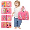 AJsupojouet Toddler Busy BoardBusy Book Montessori ToysToys for 3 Year Old Girl Birthday GiftSensory Bins ToysLearning ToysPreschool Learning Activities Book Airplane Travel Essential Kid Toys view 1