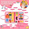 AJsupojouet Toddler Busy BoardBusy Book Montessori ToysToys for 3 Year Old Girl Birthday GiftSensory Bins ToysLearning ToysPreschool Learning Activities Book Airplane Travel Essential Kid Toys view 2
