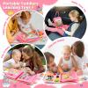AJsupojouet Toddler Busy BoardBusy Book Montessori ToysToys for 3 Year Old Girl Birthday GiftSensory Bins ToysLearning ToysPreschool Learning Activities Book Airplane Travel Essential Kid Toys view 4