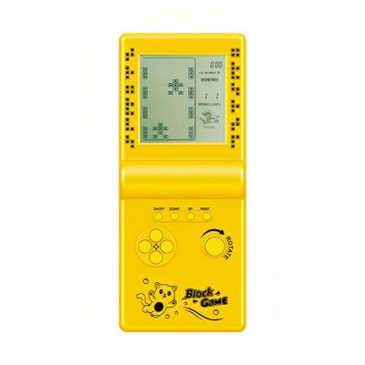 CZT Nostalgic Cube Game Console Big Screen Built-in Retro 999 in 4 Block Game Indoor/Outdoor Handheld Console Portable Electronic Brick Games Children/Students/Boyfriends