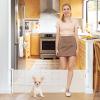 20 Inches Tall Retractable Dog Gate to Step Over, Short Pet Gate for Doorways, Extends up to 55" Wide, Step Over Puppy Gates for The House Mesh Doggie Gates Small Dog Gate Indoor Outdoor (White) view 1