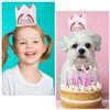 Atoden 2nd Birthday Crown Princess Tiara, Rainbow Hat Headband - Birthday Gift Decorations and Accessories for Two Year Old Girl's Party view 4