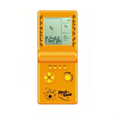 CZT Nostalgic Cube Game Console Big Screen Built-in Retro 999 in 6 Block Game Indoor/Outdoor Handheld Console Portable Electronic Brick Games Children/Students/Boyfriends