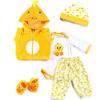 Reborn Baby Dolls Clothes Yellow Duck 5pcs Set for 17-22 Inch Newborn Baby Doll Girl&Boy Baby Doll Clothing Sets Outfit Accessories view 1
