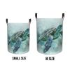 Foruidea Turtle Swimming Sea Underwater Laundry Basket,Laundry Hamper,Collapsible Storage Bin, Oxford Fabric Clothes Baskets,Nursery Hamper For Home,Office,Dorm,Gift Basket view 4