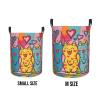 Foruidea Cartoon Cat Style Laundry Basket,Laundry Hamper,Collapsible Storage Bin, Oxford Fabric Clothes Baskets,Nursery Hamper For Home,Office,Dorm,Gift Basket, Medium view 4