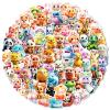 100 PCS Cute Animal Stickers,Kawaii Stickers for Kids Girls Boys,Waterproof Vinyl Stickers for Water Bottle Laptop Notebook Scrapbook Guitar Luggage view 1