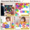 Apluses 45PCS Magnetic Blocks - Transparent Magnet Cubes, Toddler Building Blocks, Sensory Autism Gifts for Kids Ages 3+, Preschool Travel Toys for 3-5 Year Old Boys and Girls view 4